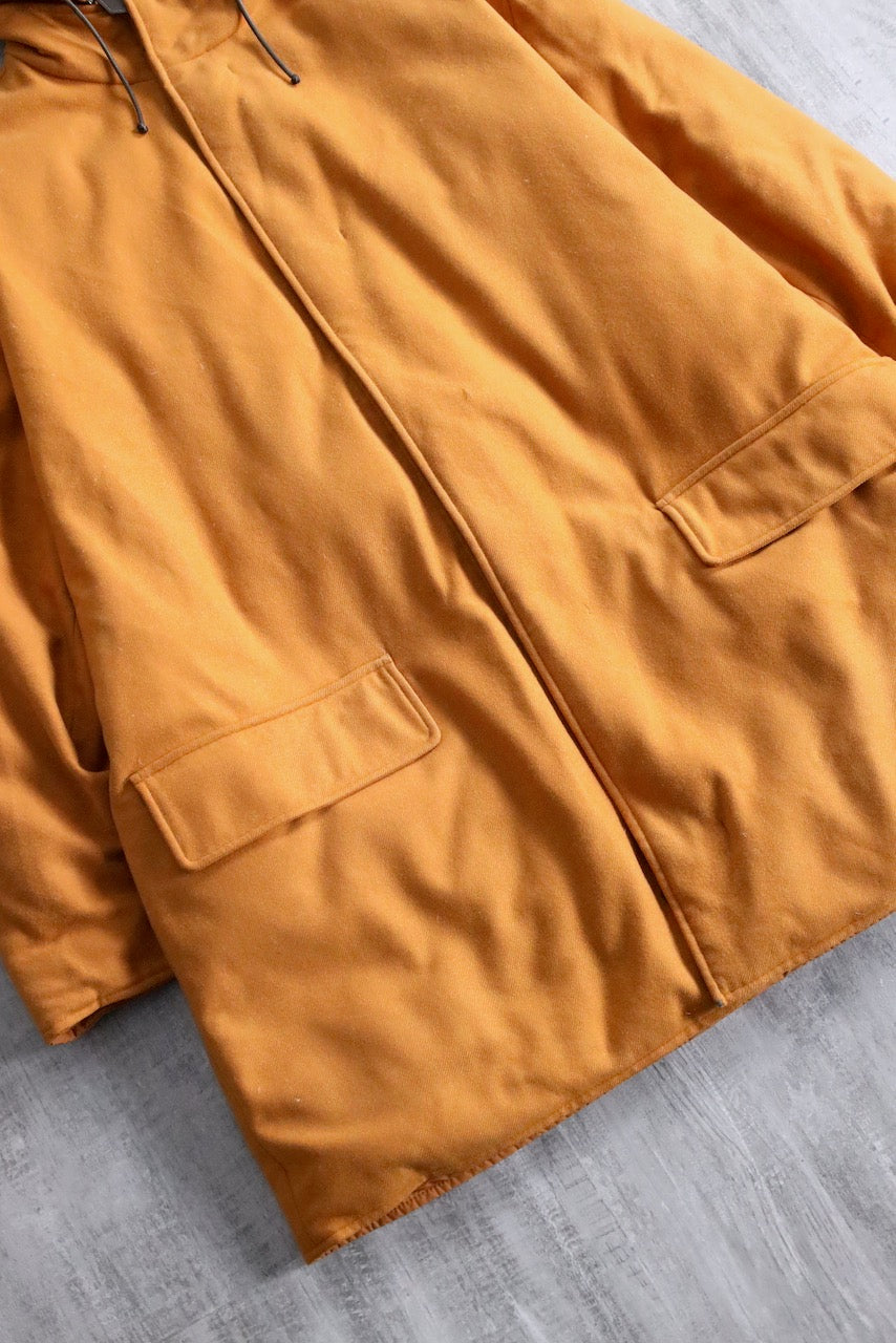 HERMES reversible cashmere down jacket orange