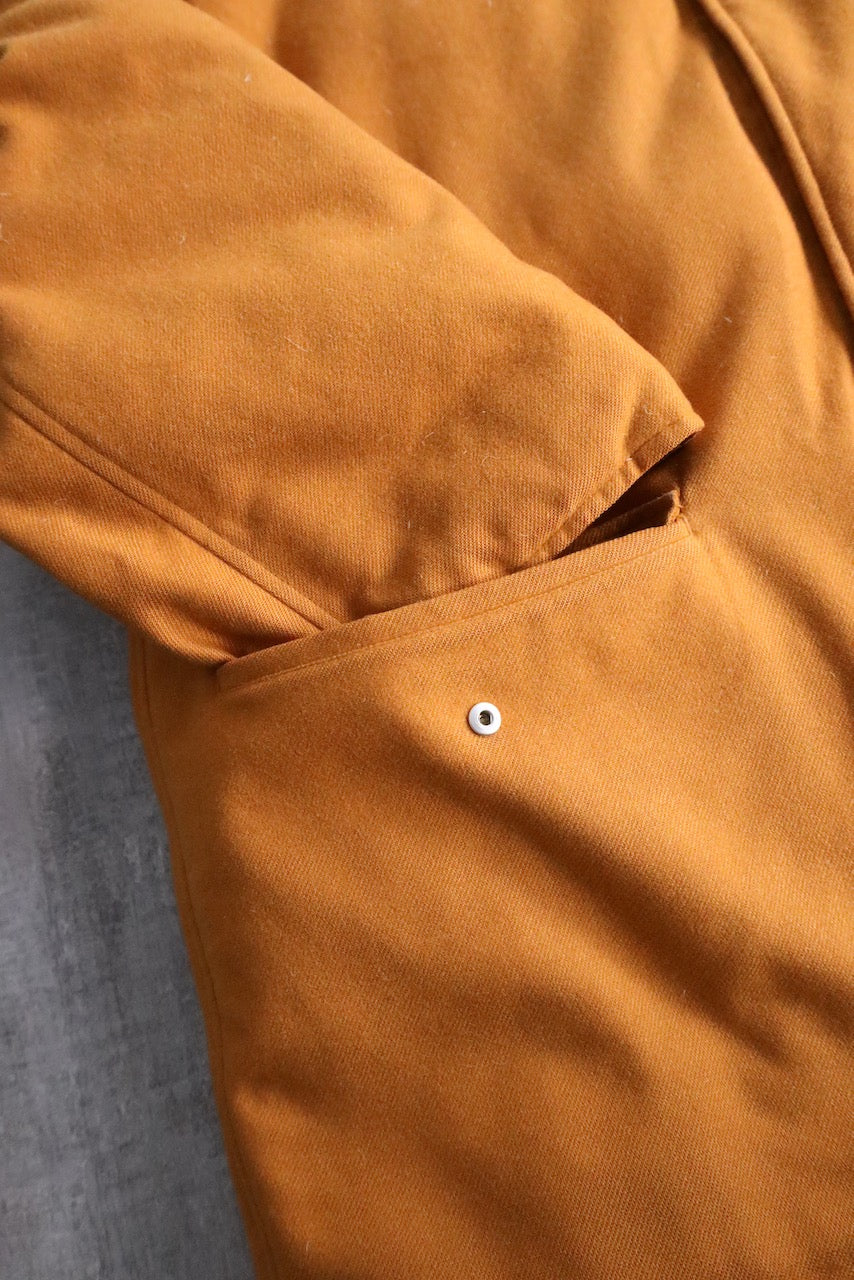 HERMES reversible cashmere down jacket orange