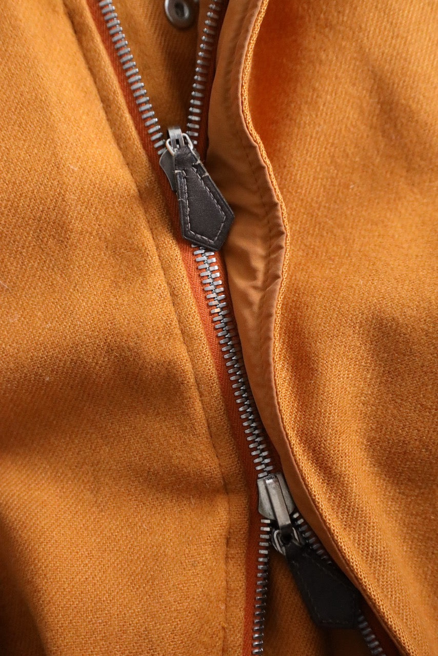 HERMES reversible cashmere down jacket orange