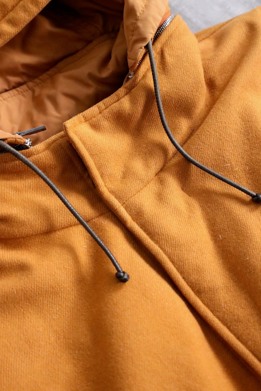 HERMES reversible cashmere down jacket orange