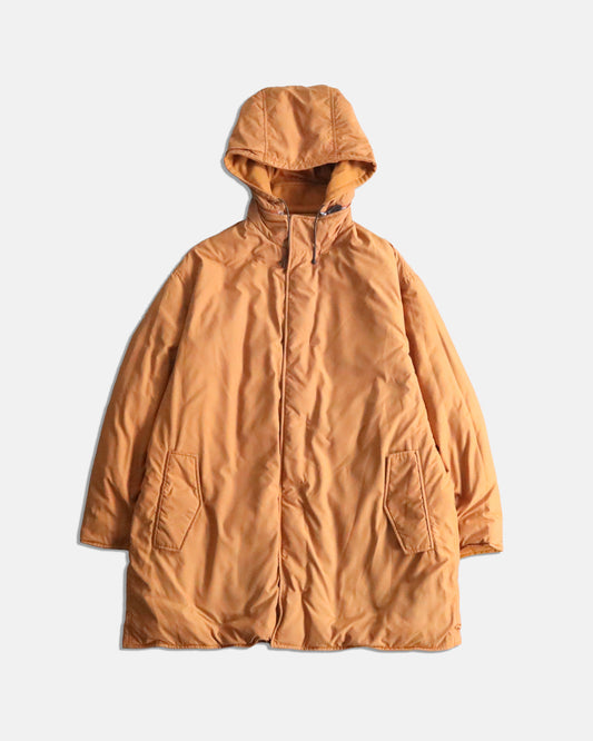 HERMES reversible cashmere down jacket orange