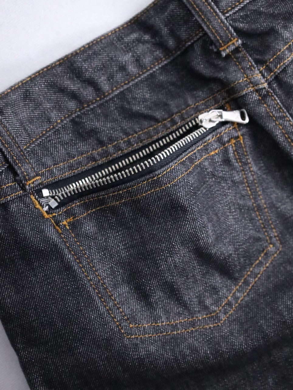 Dolce&Gabbana hem zip denim pants indigo
