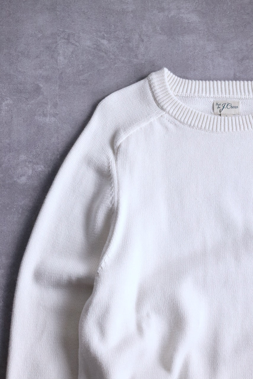 j.crew cotton knit white