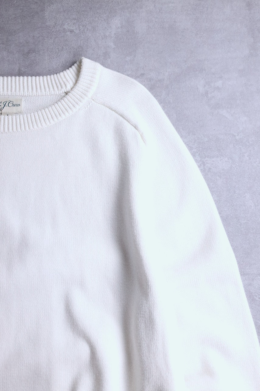 j.crew cotton knit white