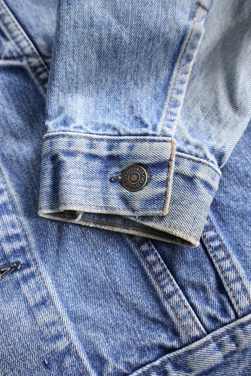 Levi's heart patch denim jacket blue