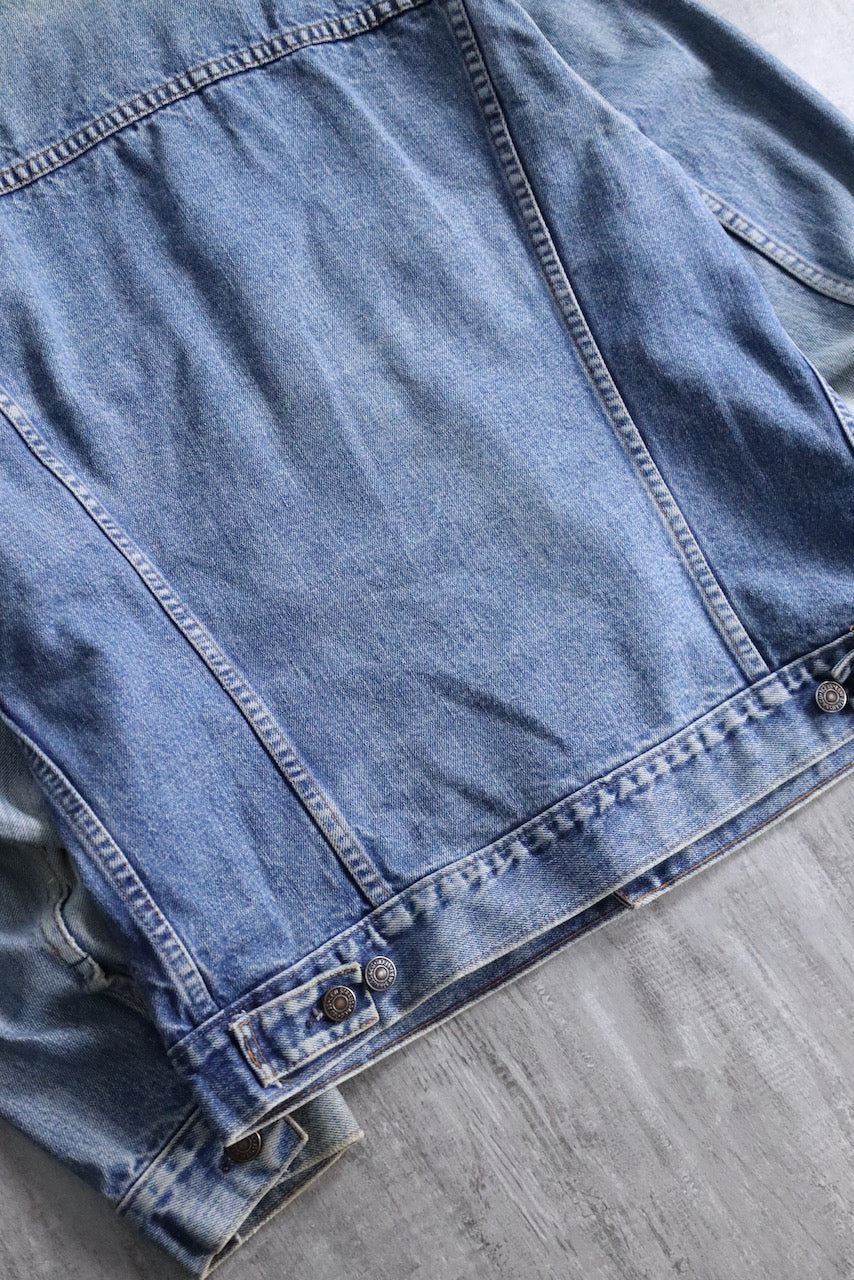 Levi's heart patch denim jacket blue