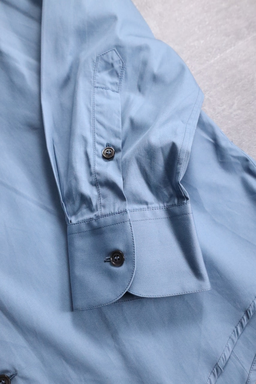 ferragamo one point design shirt blue