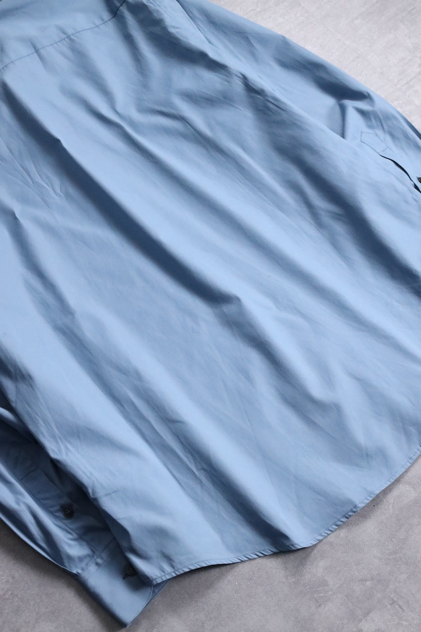 ferragamo one point design shirt blue
