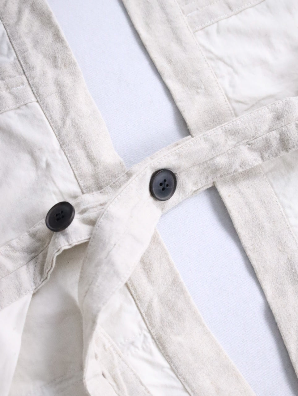 JAN JAN VAN ESSCHE apron vest ivory-beige