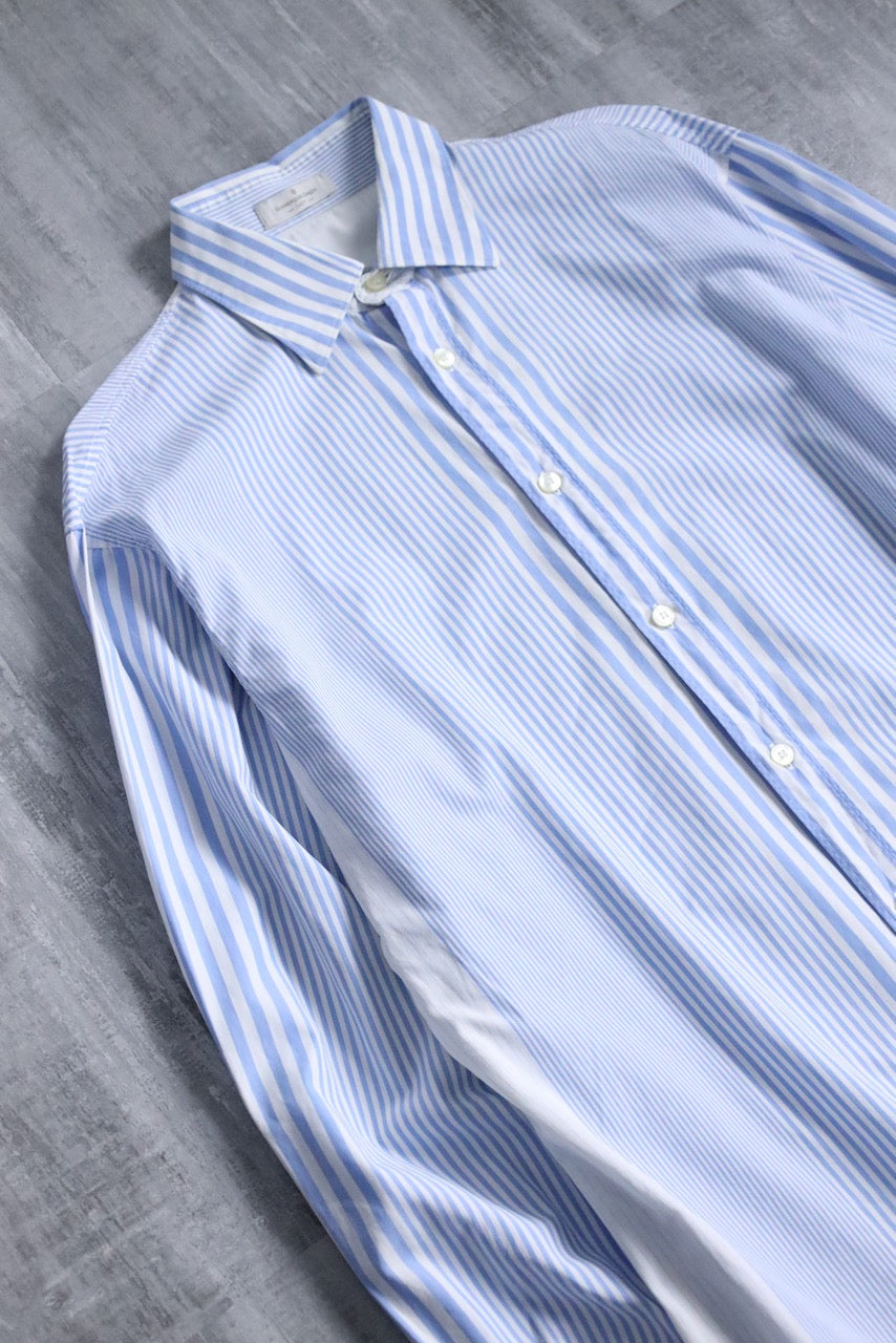 Ermenegildo Zegna stripe shirt white-lightblue