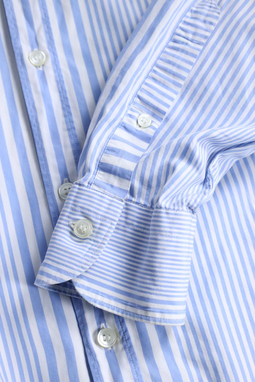 Ermenegildo Zegna stripe shirt white-lightblue