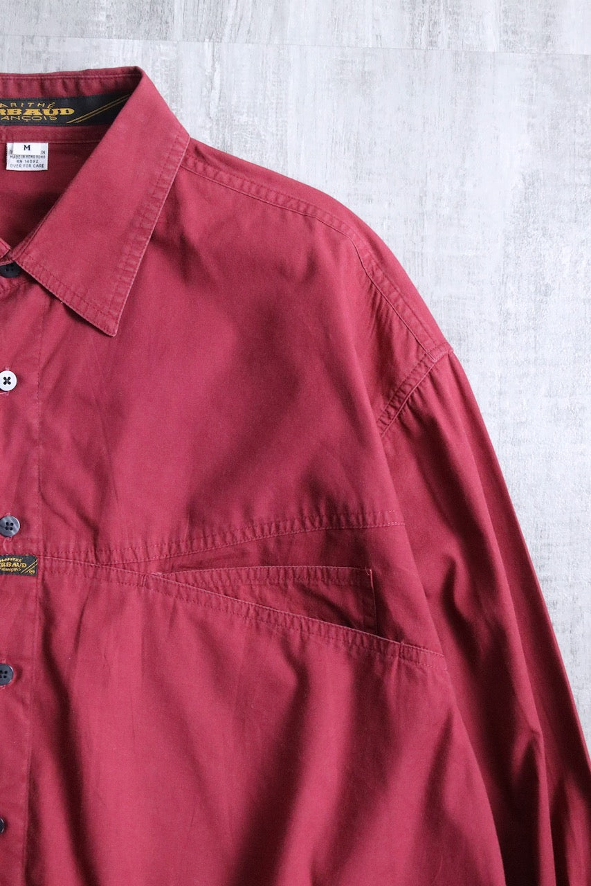 90's Marithe + Francois Girbaud shirt red