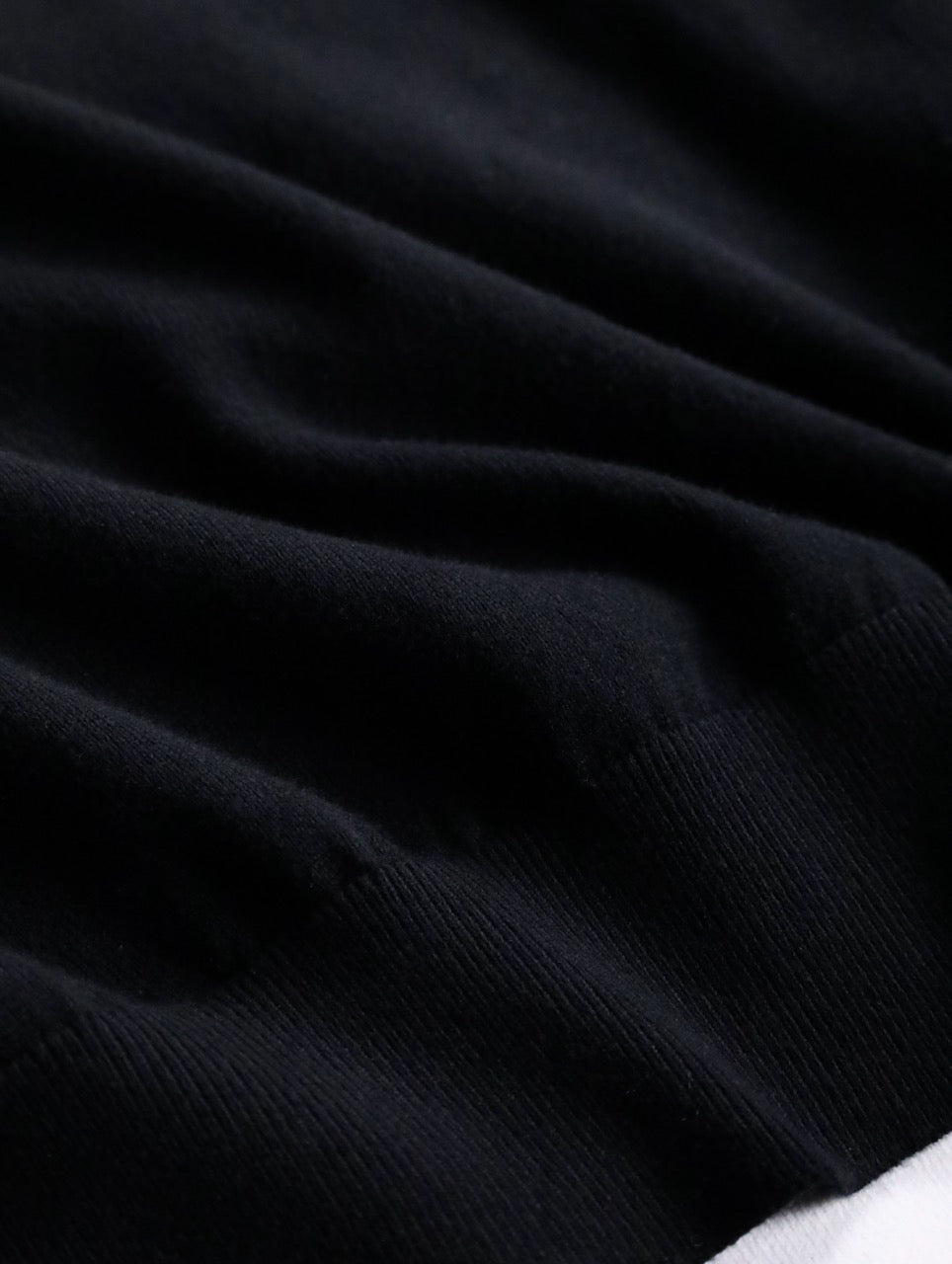 HUGO BOSS hignneck cotton cashmere knit sweater black
