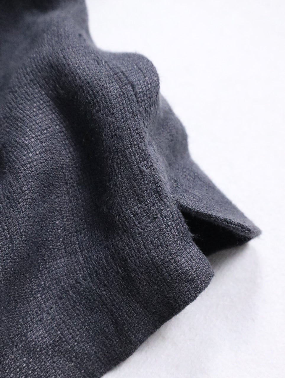 EMPORIO ARMANI linen skipper shirt gray