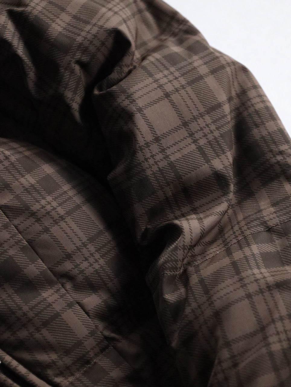 Columbia check down jacket brown