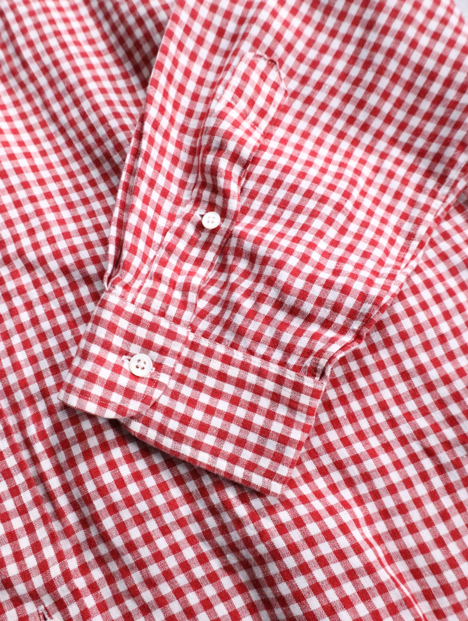 Ralph Lauren linen gingham check shirt red-white