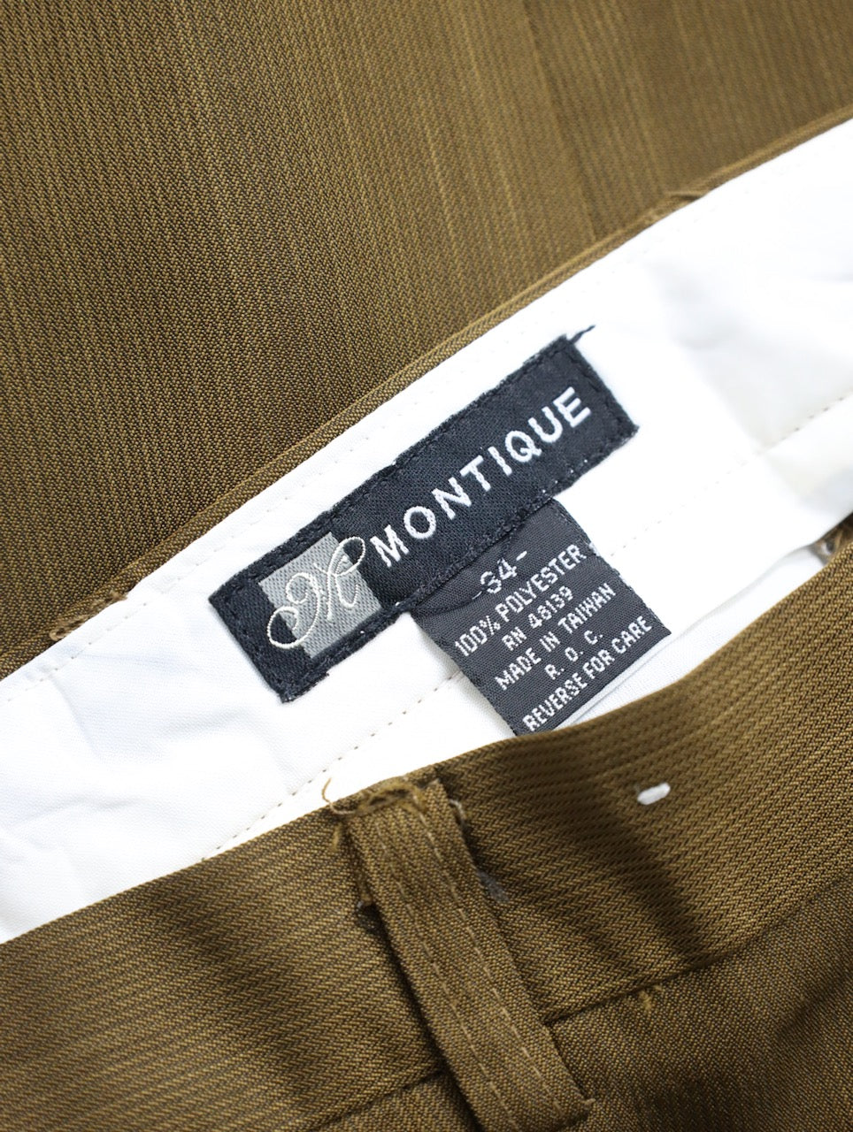 90s 3tuck slacks brown