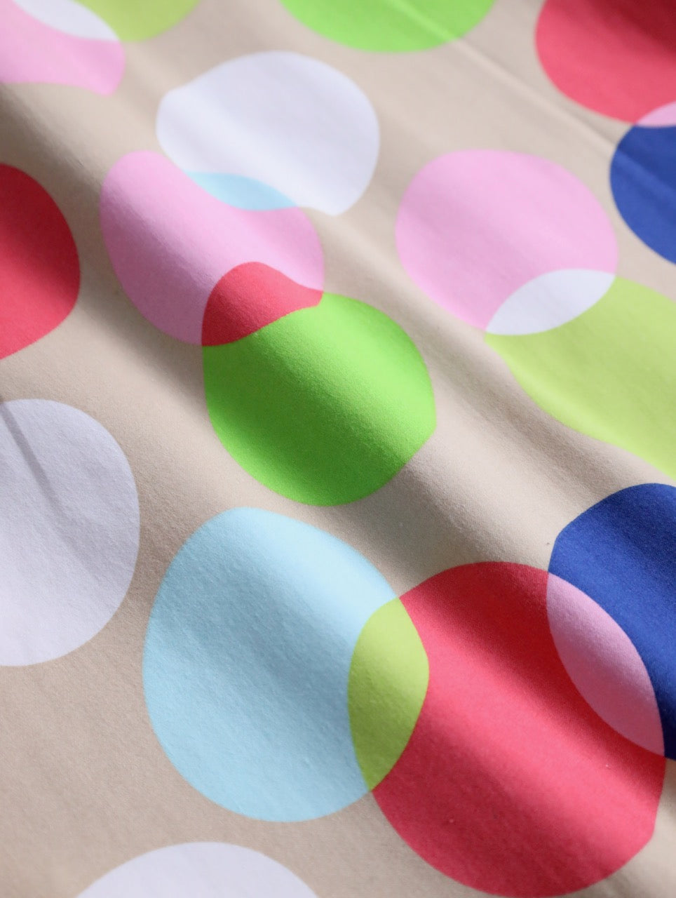 color dot half balmacaan coat multi