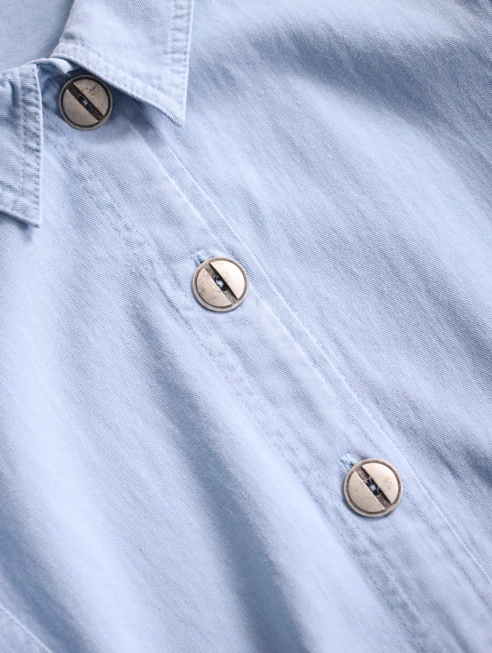 dolman sleeve cotton shirt jacket usa lightblue
