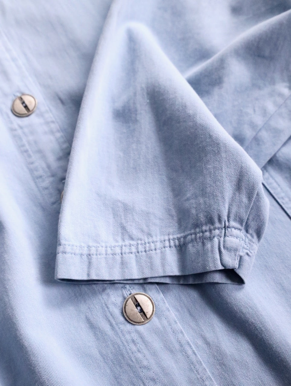 dolman sleeve cotton shirt jacket usa lightblue