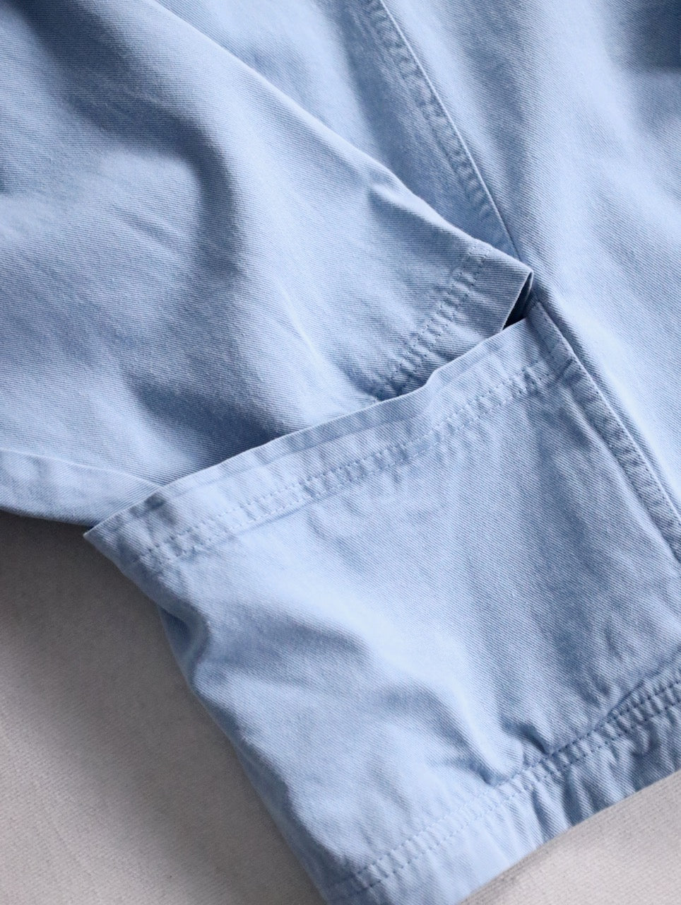 dolman sleeve cotton shirt jacket usa lightblue
