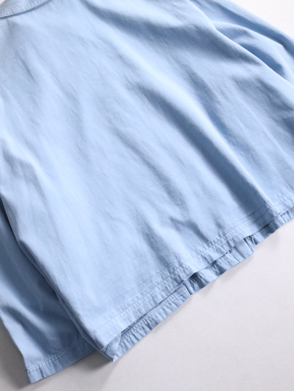 dolman sleeve cotton shirt jacket usa lightblue