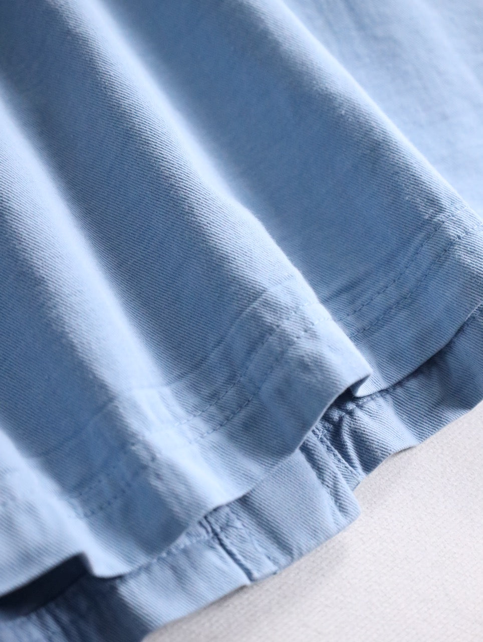 dolman sleeve cotton shirt jacket usa lightblue