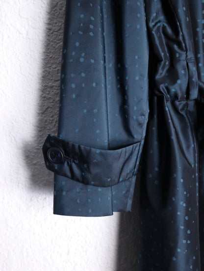 ISSEY MIYAKE silk middle coat tamamushi blue