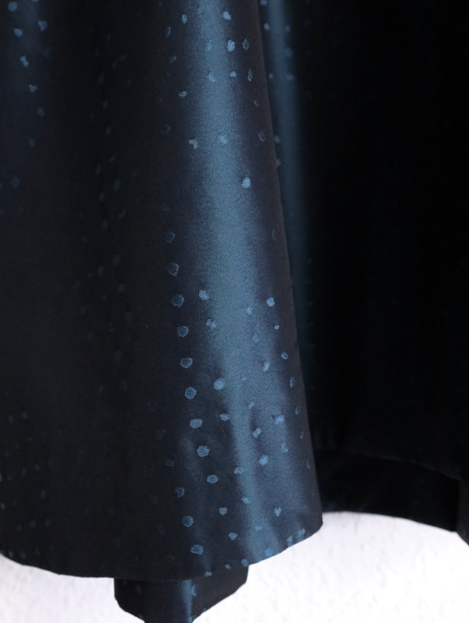 ISSEY MIYAKE silk middle coat tamamushi blue