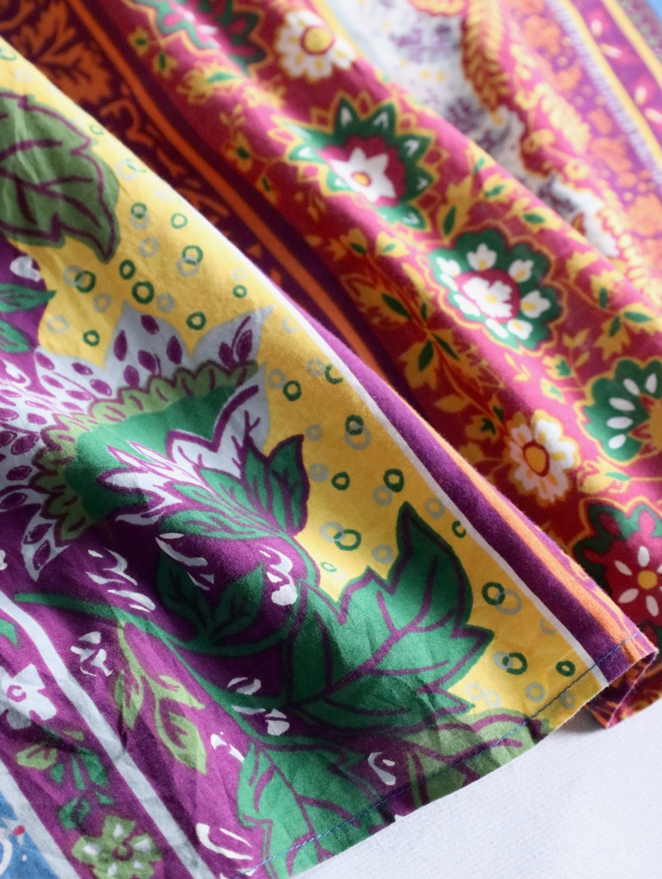 90-00s POLO JEANS botanical pattern open collar shirt multi