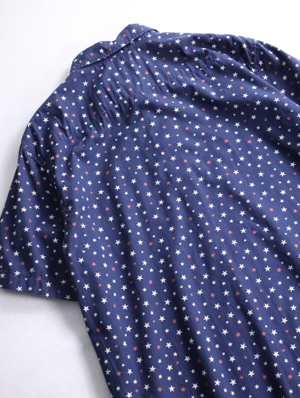 Ralph Lauren S/S star pattern shirt navy-white-red