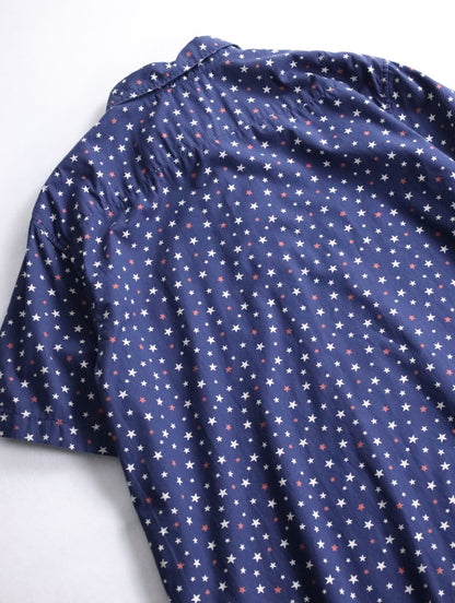 Ralph Lauren S/S star pattern shirt navy-white-red