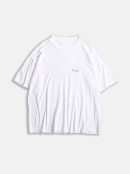 winston print tee white-fadeblue