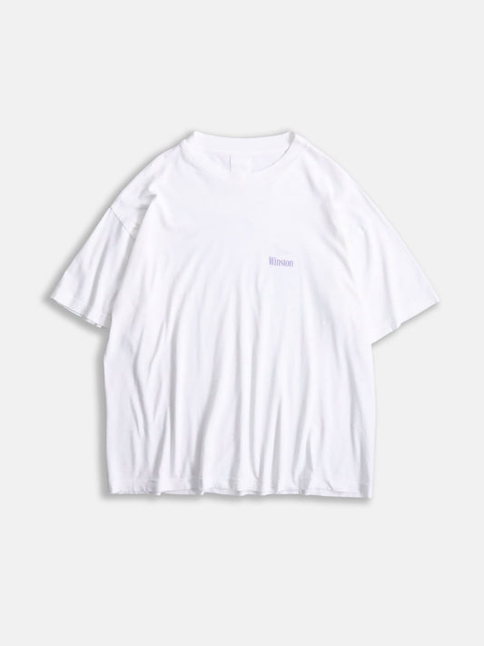 winston print tee white-fadeblue
