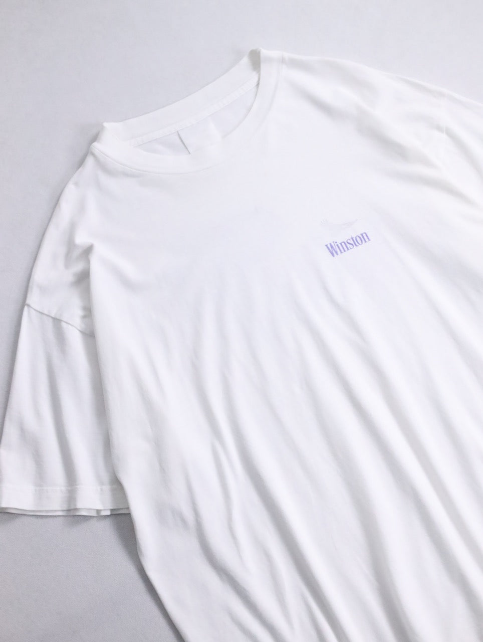 winston print tee white-fadeblue