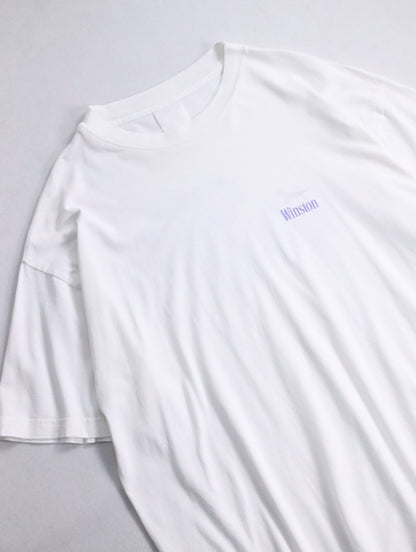 winston print tee white-fadeblue