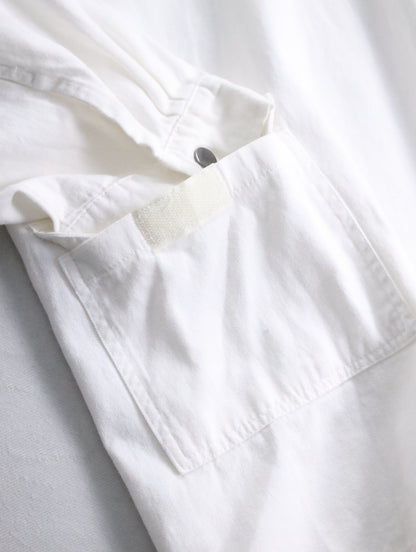 cotton hooded jacket white