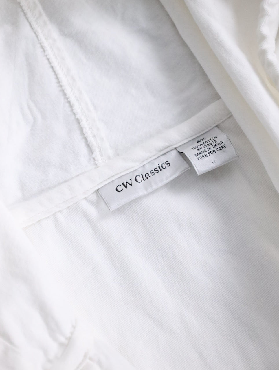cotton hooded jacket white
