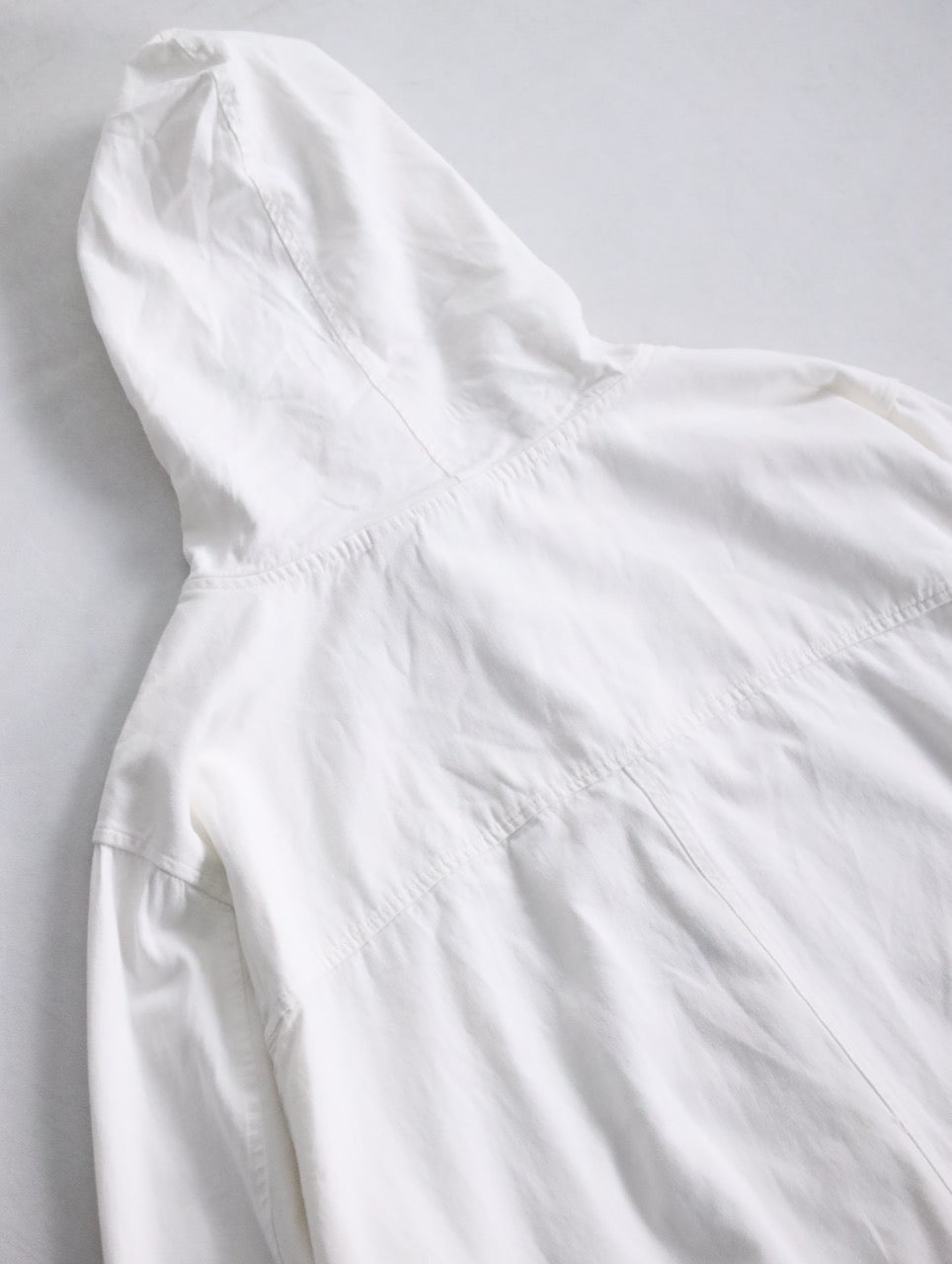 cotton hooded jacket white