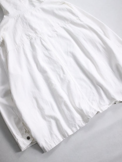 cotton hooded jacket white