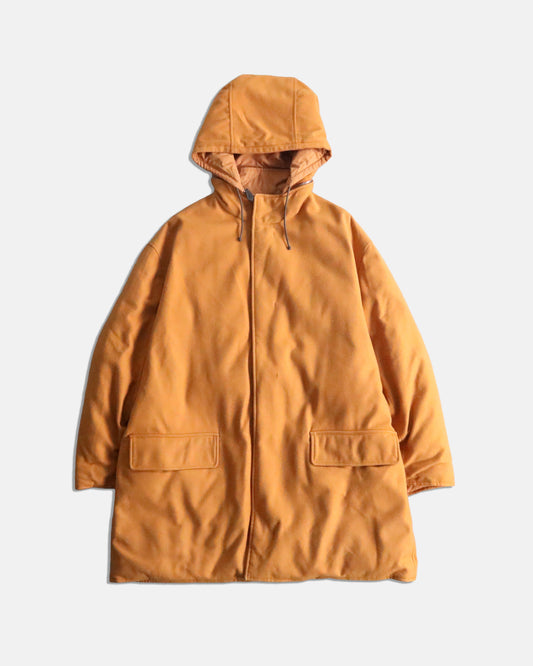 HERMES reversible cashmere down jacket orange