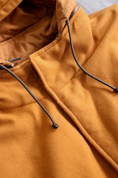 HERMES reversible cashmere down jacket orange
