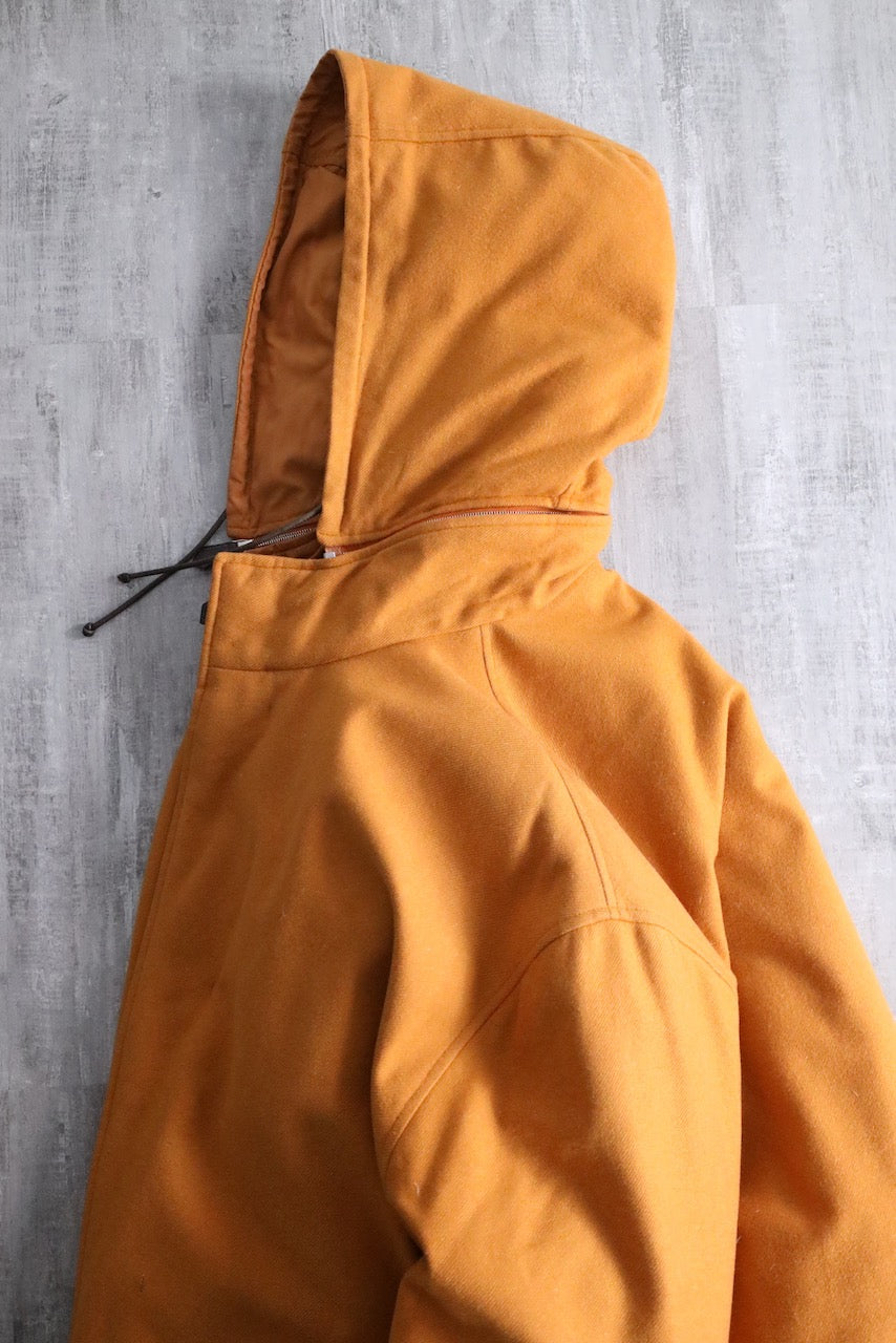 HERMES reversible cashmere down jacket orange