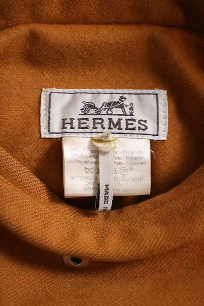 HERMES reversible cashmere down jacket orange