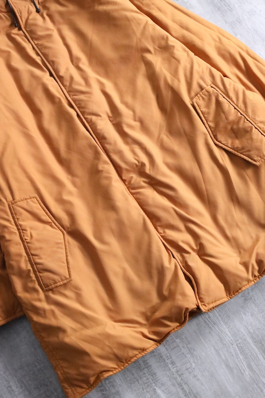 HERMES reversible cashmere down jacket orange