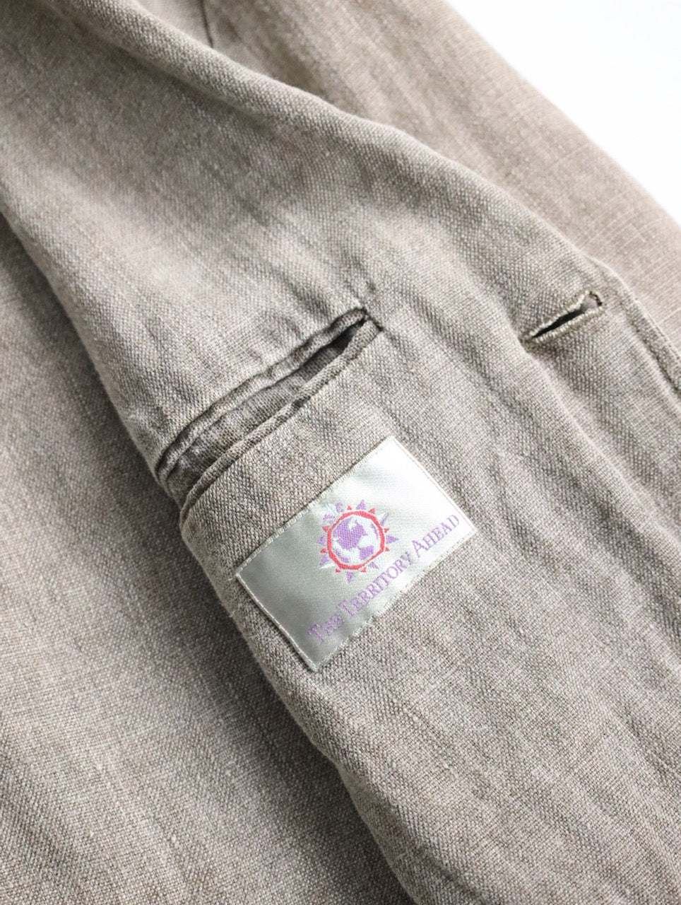 3B linen jacket made in portugal khaki