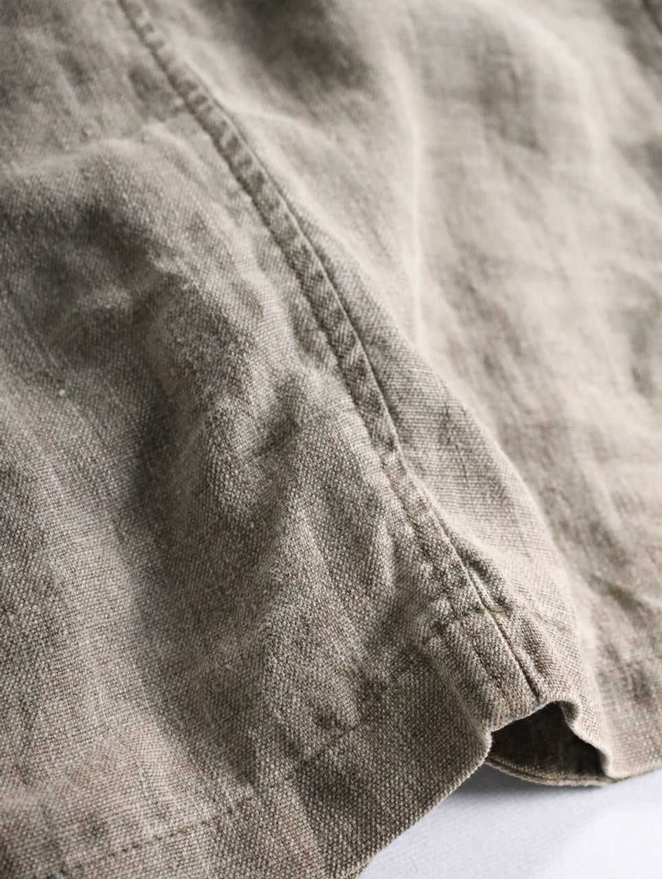 3B linen jacket made in portugal khaki