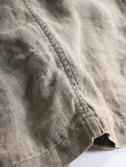 3B linen jacket made in portugal khaki
