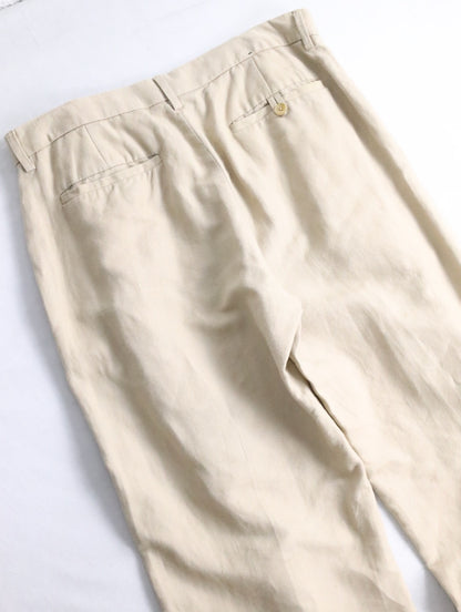 BANANA REPUBRIC linen cotton pants beige
