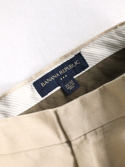 BANANA REPUBRIC linen cotton pants beige